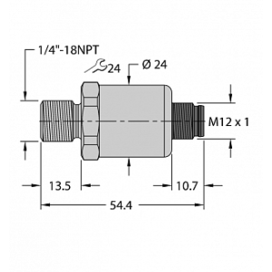 Датчик давления TURCK PT100PSIG-1103-I2-H1143