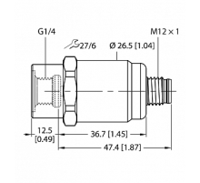 Датчик давления TURCK PT25R-1001-U1-H1143