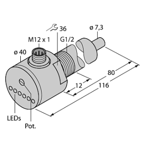 Датчик потока TURCK FCS-G1/2A4-AP8X-H1141/L080