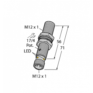 Емкостной датчик TURCK BC3-M12-AN6X-H1141