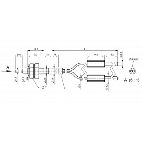 Оптоволоконный кабель Balluff BFO D10-XA-HB-EAK-10-02