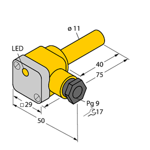 Индуктивный датчик TURCK NI5-K11SK-AP6X