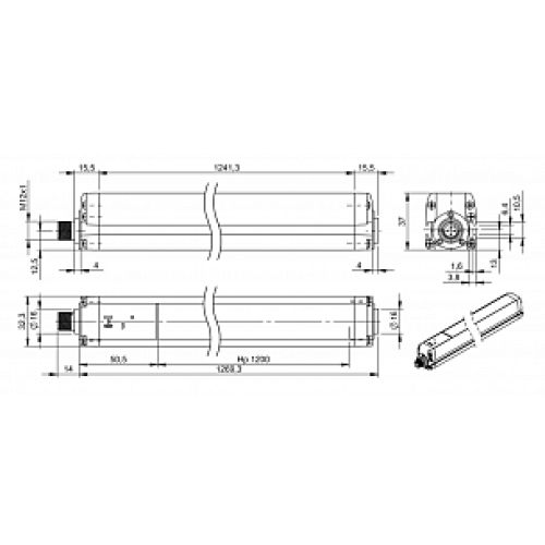 Многолучевой барьер безопасности Balluff BLG 4A-120-19X-030-O01-SX