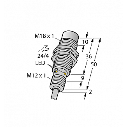 Индуктивный датчик TURCK NI15U-EM18WD-AP6X