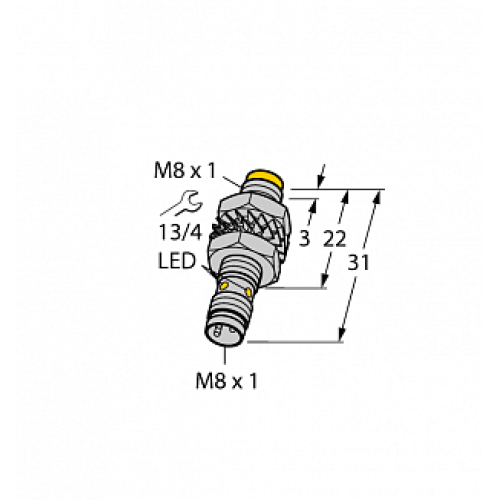 Индуктивный датчик TURCK NI3-EG08K-AP6X-V1131