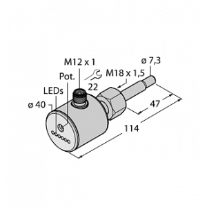 Датчик потока TURCK FCST-A4-AP8X-H1141