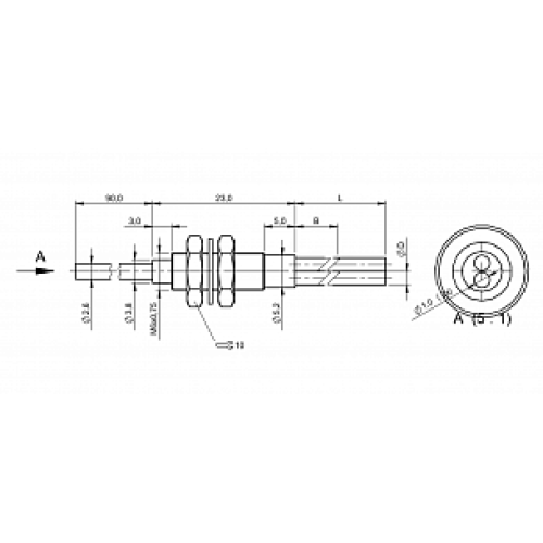 Оптоволоконный кабель Balluff BFO D22-XA-SB-EAK-20-02