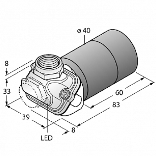 Емкостной датчик TURCK BC20-K40WDTC-VP4X2/S930