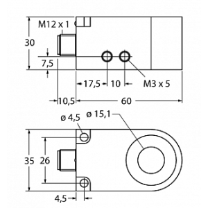 Кольцевой датчик TURCK BI15R-W30-DAN6X-H1141