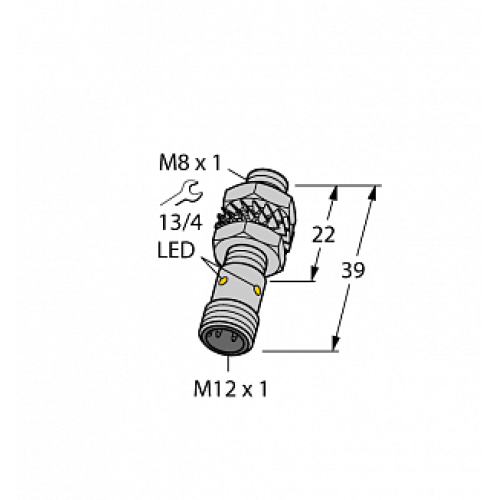 Индуктивный датчик TURCK BI2-EG08K-AP6X-H1341