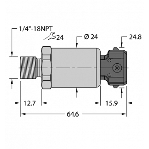 Датчик давления TURCK PT600R-2103-I2-AMP3J1