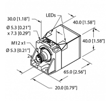 Индуктивный датчик TURCK NI25U-CK40-AP6X2-H1141