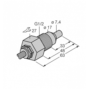 Датчик потока TURCK FCS-GL1/2T-NAEX