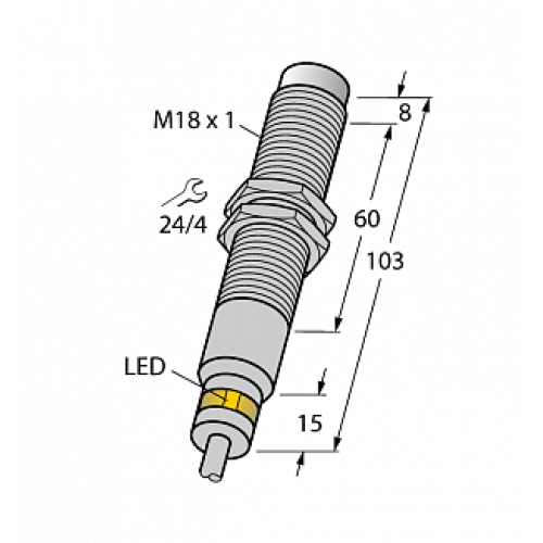 Индуктивный датчик TURCK NI7-EM18D-VP6X/S120