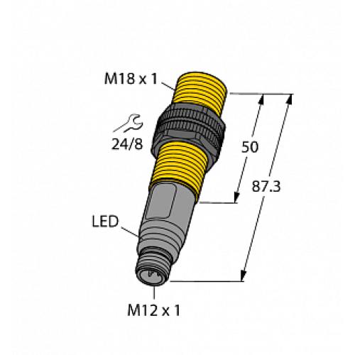 Емкостной датчик уровня TURCK BCT5-S18-UN6X2-H1151