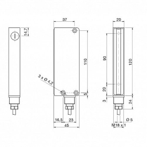 Световая завеса Micro Detectors BX10SR/XA-AB