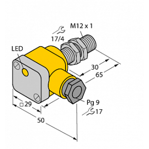 Индуктивный датчик TURCK BI2-EG12SK-Y1X