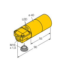 Индуктивный датчик TURCK NI20-K40SR-FZ3X2