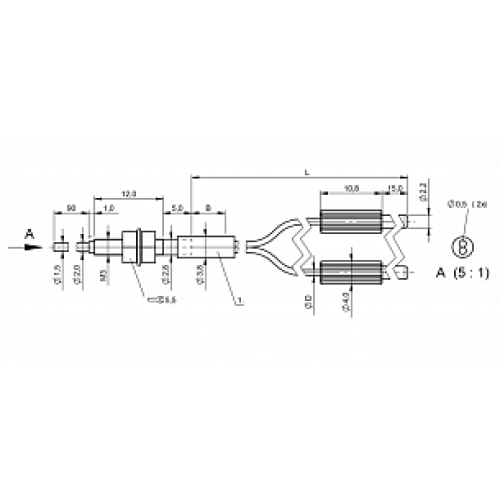 Оптоволоконный кабель Balluff BFO D10-XA-VB-EAK-10-02