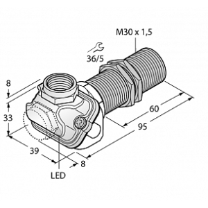 Индуктивный датчик TURCK BI15U-EM30WDTC-AP6X