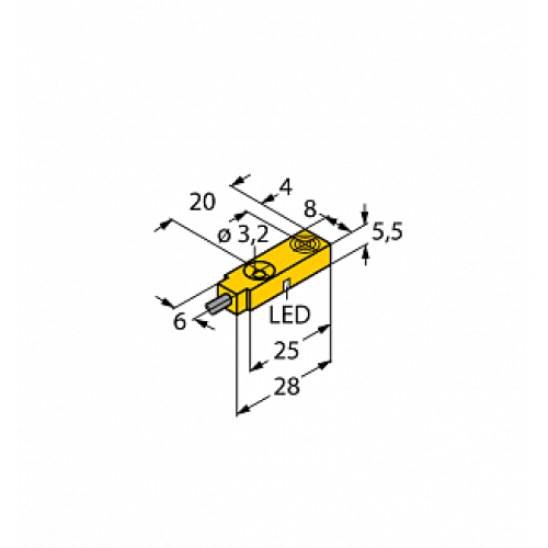 Индуктивный датчик TURCK BI2-Q5.5-AN6X