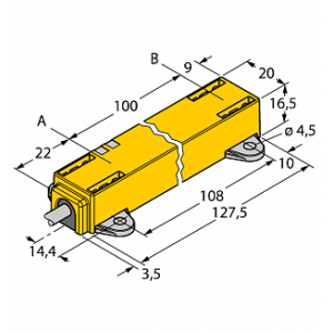  Датчик линейных перемещений TURCK LI100P1-Q17LM1-LU4X2/S97