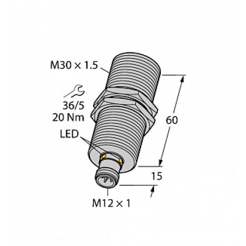 Ультразвуковой датчик TURCK RU300U-M30M-LFX-H1151