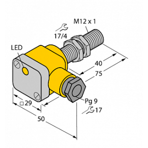 Индуктивный датчик TURCK BI3U-EG12SK-VP4X