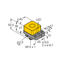 Индуктивный датчик TURCK NI22U-Q40-AP6X2-H1141