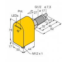 Датчик потока TURCK FCS-GL1/2A2P-AP8X-H1141/A