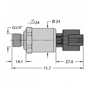 Датчик давления TURCK PT10R-1104-I2-DT043P