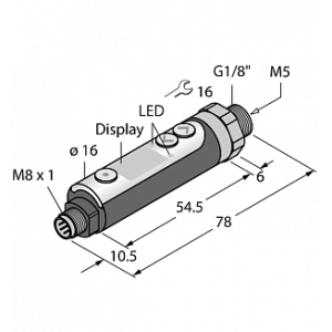 Датчик давления TURCK PK010R-P13-2UP8X-V1141