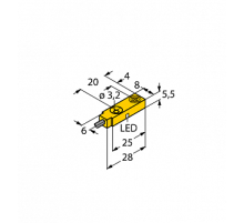 Индуктивный датчик TURCK NI3.5-Q5.5-AP6X