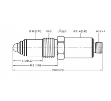 Емкостной датчик TURCK NCLS-30-UP6X-H1141
