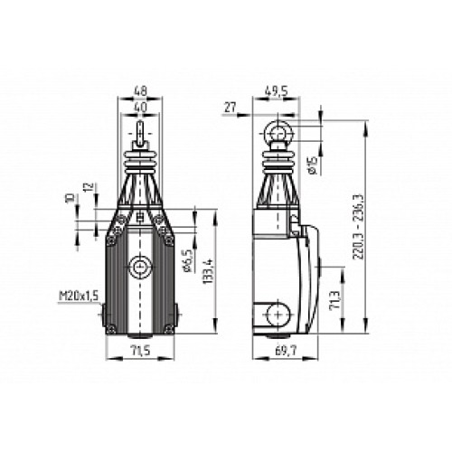 Тросовый выключатель аварийной остановки Schmersal ZQ900-22