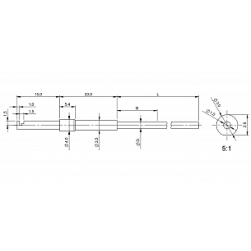 Оптоволоконный кабель Balluff BFO D22-LAT-YB-EAK-10-0,5