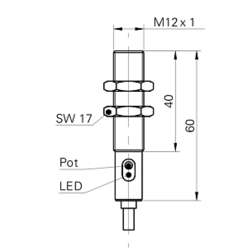 Емкостной датчик уровня Baumer CFAM 12P3600