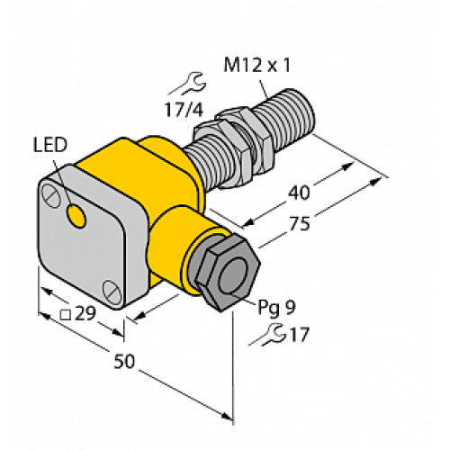 Индуктивный датчик TURCK BI3U-EG12SK-AP6X