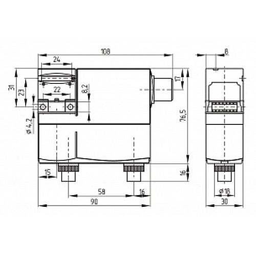 Дверной выключатель безопасности Schmersal AZM170ST-12/02ZRKA-24VAC/DC