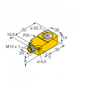 Кольцевой датчик TURCK BI20R-Q14-LU-H1141