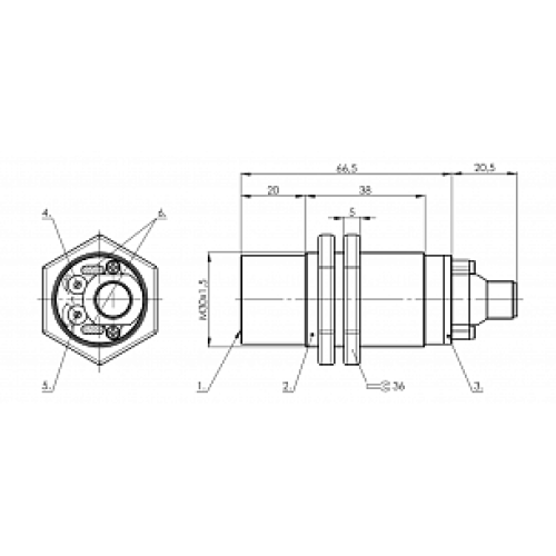 Емкостной датчик уровня Balluff BCS M30BBM2-NPC30G-S04G