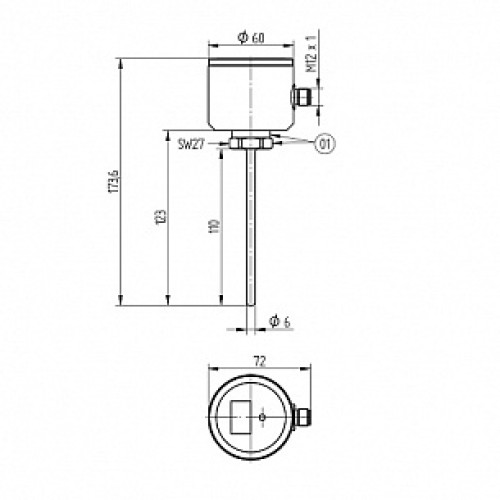 Датчик температуры Wenglor FFXT044