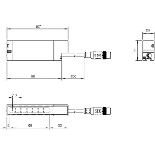 Световая завеса Micro Detectors CR0/BP-1V