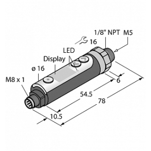 Датчик давления TURCK PK010R-P14-2UP8X-V1141