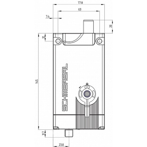 Дверной выключатель безопасности Schmersal AZM400Z-ST-I2-1P2P-T