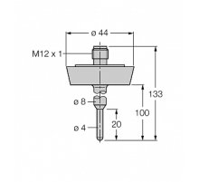 Датчик температуры TURCK TP-504A-DN25K-H1141-L100