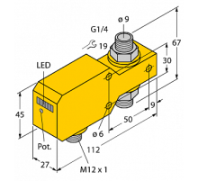 Датчик потока TURCK FCI-D10A4P-ARX-H1140/A
