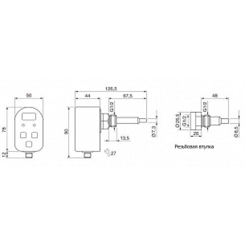 Датчик температуры EGE-Elektronik TN 553/1 GAPP