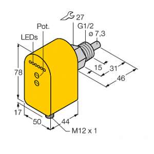 Датчик потока TURCK FCS-G1/2A4P-2AP8X-H1140