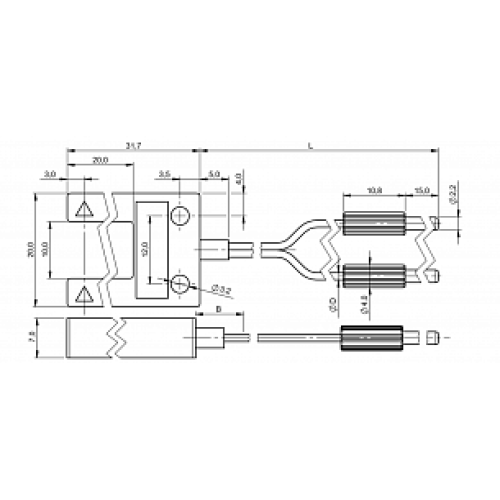 Оптоволоконный кабель Balluff BFO D13-LG-10-EAK-30-02